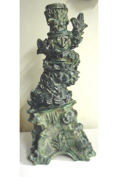 Bela Silva, Candlestick, 2004, Glazed stoneware, 69 x 32 x 27 cm