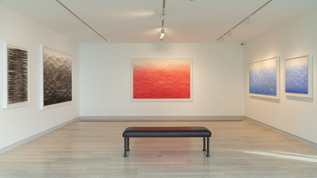 Minjung Kim, Mountain, vue d'exposition. Avec l'aimable autorisation de la Fondation Maeght