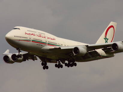 A plane of Royal Air Maroc