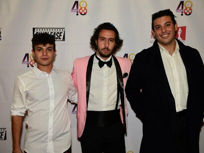 Luca Seretti (Cinematografo and Co- Director), Mario Orazio Ruvio (Co-Director), Fabrizio Daniele (Producer), le persone che hanno reso possibile questo progetto nel Red Carpet al Chinese Theater LA
