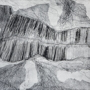 Maria Candeo, Coltivazioni di cereali, Biskra, Algeria, ceramolle, acquatinta, acquaforte, mm 197 x 297, 2015