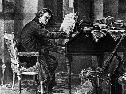 Ludwig van Beethoven al piano