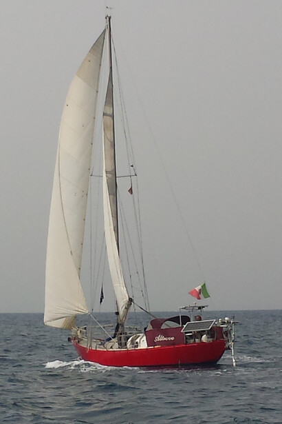 During navigation in the ocean