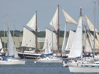 Traditional sailors in the group of participating ships, Kiel Week 2023