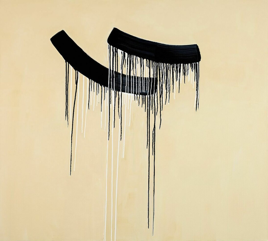 Julie Umerle, Buff Titanium, 2013, 135 x 150 cm, Acrylic on canvas