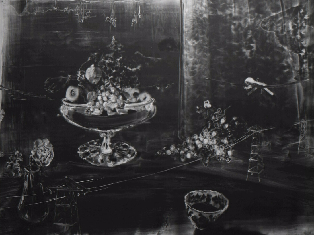 Christopher Cook, Reaper with Bowl of Ink, 2016. Courtesy of Art First