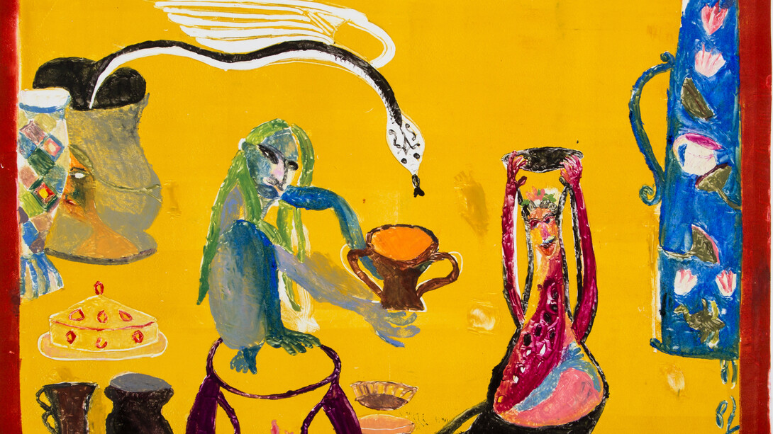 Rosie Vohra, Eleven Pots and a Snake with Breeding Wings