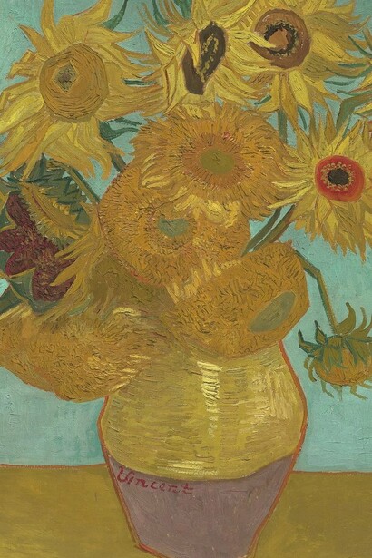 "Los girasoles", óleo sobre lienzo, Vincent Van Gogh, 1889