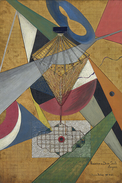 Suzanne Duchamp, Radiation of two solitary separates apart, 1916–1920. Mit freundlicher genehmigung des Kunsthaus Zürich