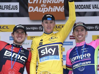 Froome sul podio del Giro del Delfinato