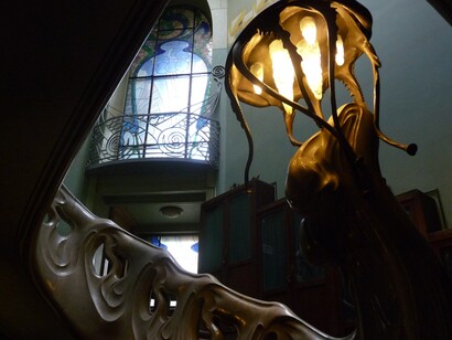 Casa Gorky, scala e medusa (Foto: Simonetta Sandri)