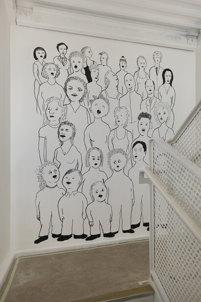 David Byrne, On view, exhibition view. Courtesy of Pace Gallery