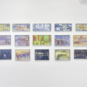 Bernard Moninot, Le vent cesse, vue d'exposition. Avec l'aimable autorisation de la Galerie Catherine Putman