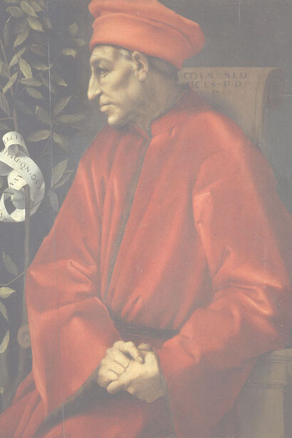 Ritratto di Cosimo il Vecchio, Pontormo, (1518-1520 ca.), Galleria degli Uffizi, Firenze, Italia