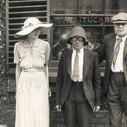 Wedding to Patricia Preece.  From left - Dorothy Hepworth, Patricia Preece, Stanley Spencer, Jas Wood (Best man), 1937. Courtesy of the Stanley Spencer Gallery Archive