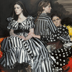 Vanessa Garwood, Fitchers Bird, 2014, Oil on wooden panel, 152 x 122 cm