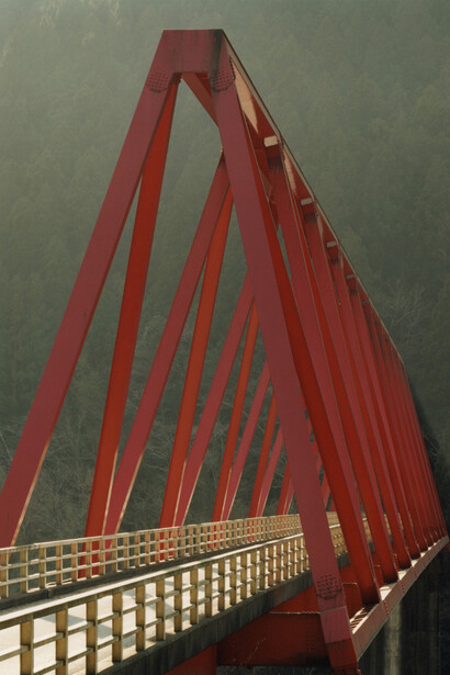 Toshio Shibata . Yasuharu Town. Okawa village bridge, in Kochi prefecture Japan, 2007 Photograph and ©: Toshio Shibata
