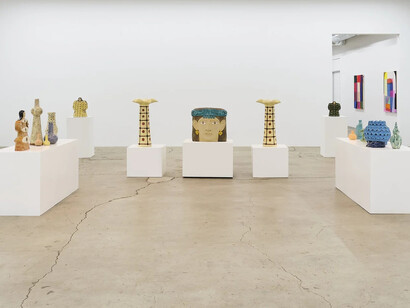 Maryam Yousif, Above Earth, under the rays of the sun, exhibition view. Courtesy of The Pit 