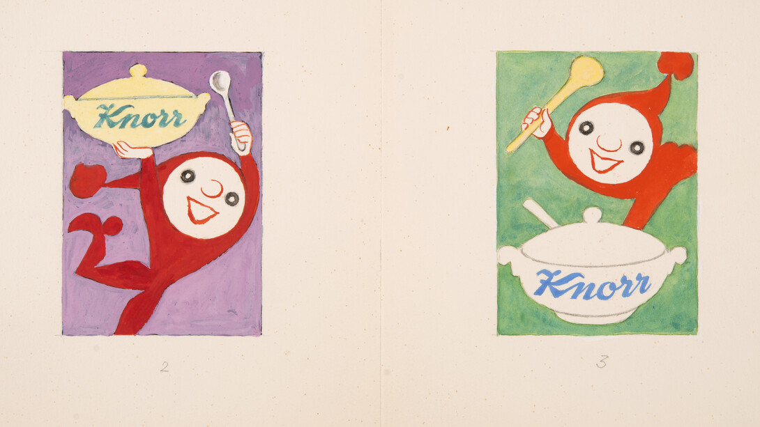 Bozzetto per manifesto «Knorr» (1950-60 circa). Autore: Hans Tomamichel. Committente: Società Anonima dei Prodotti Alimentari Knorr | Unilever Schweiz GmbH