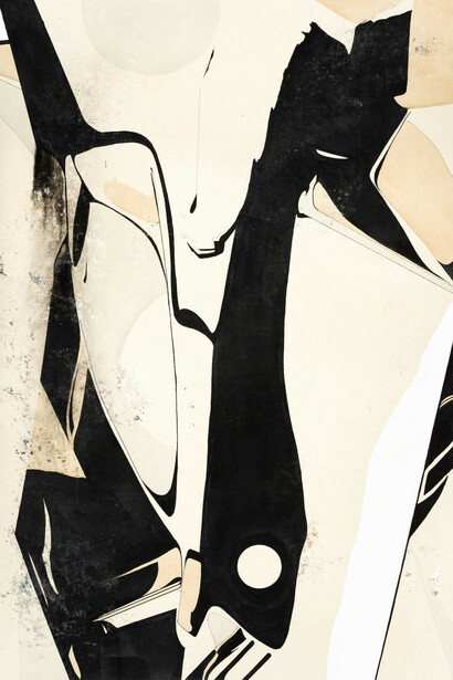 Marco Reichert, Untitled, 2015, tecnica mista su tela, 160 x 120 cm. Courtesy of Ribot