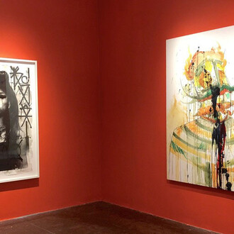 Retna : Mano A Mano, exhibiiton view. Courtesy of New Image Art