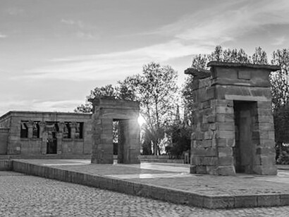 Fotografía del Templo de Debod, Madrid, España