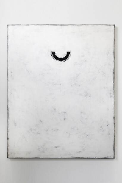 Davide Balliano, ‘Untitled’, 2015, Plaster, gesso and lacquer on wood board, 48 x 60 in. /
121.9 x 152.4 cm