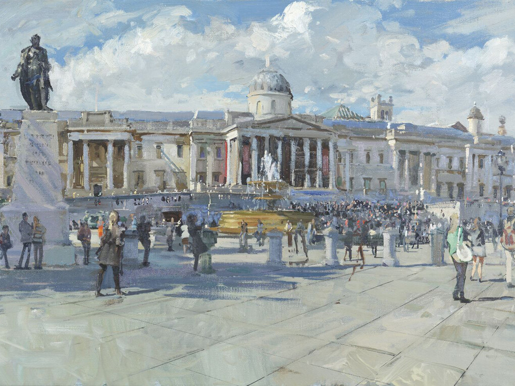 Peter Brown, Trafalgar Square, June Afternoon