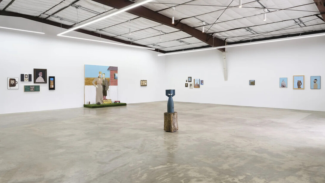 Llyn Foulkes, Time’s witness, exhibition view. Courtesy of The Pit Gallery