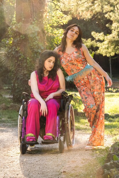 Dallo shooting per la collezione spring /summer 2024, "Blooming Women. The Renaissance" 