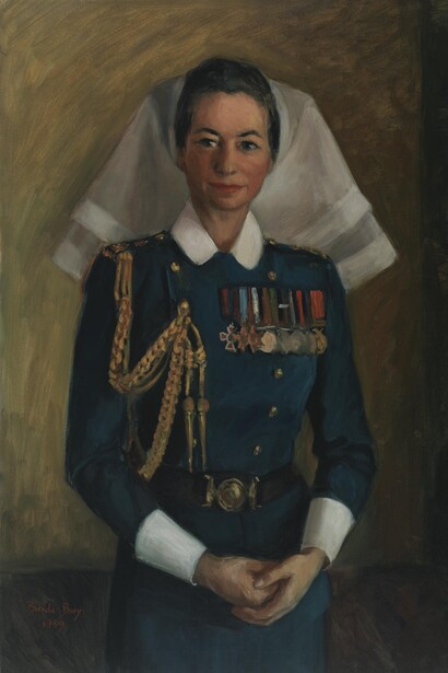 Brenda Bury, La majore Edna Esther Andrews, 1959. Courtoisie du Musée canadien de la guerre