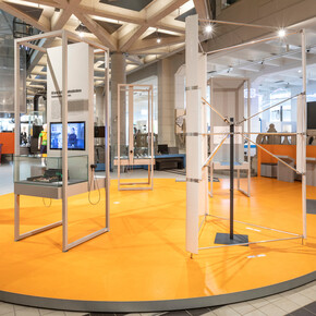 Innovation corner, exhibition view. Courtesy of Technisches Museum Wien