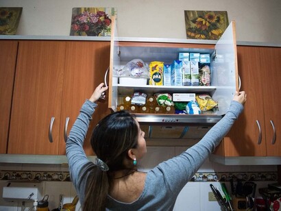 Venezuela. Las provisiones que quedan en una casa