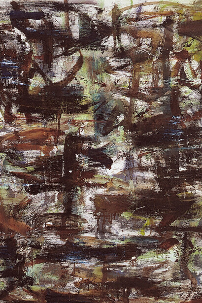 Louise Fishman, Double glances (detail), 2001.  Courtesy of Locks Gallery