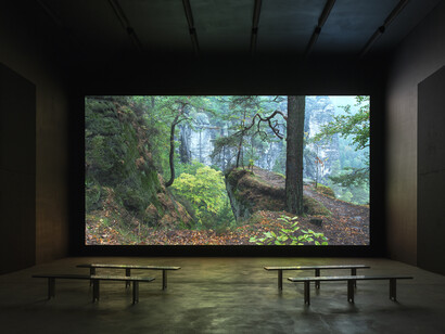 Cyprien Gaillard, Retinal rivalry, exhibition view. Courtesy of Sprüth Magers