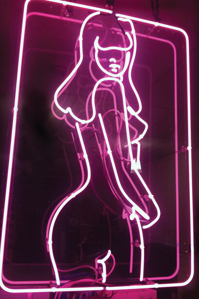 Lucie Bennett, Romy in Lights, Neon Mounted onto Perspex, 2015, Courtesy of Eyestorm
