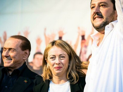 Il centro destra, Silvio Berlusconi, Giorgia Meloni e Matteo Salvini