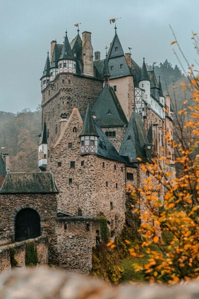 Burg Eltz, a picturesque castle surrounded by lush forests in Wierschem, Germany