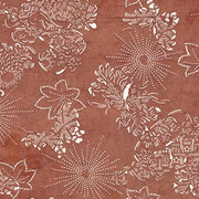 Handmade mulberry paper (shibu-gami) treated with fermented persimmon juice (kaki-shibu), silk thread. Textile Museum of Canada