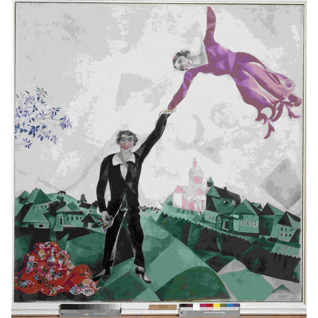 Marc Chagall La passeggiata 1917-1918, olio su tela State Russian Museum, San Pietroburgo © Chagall ®, by SIAE 2014