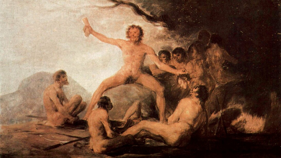 Francisco Goya, "Caníbales preparando a sus víctimas", óleo sobre lienzo, 1800-1805