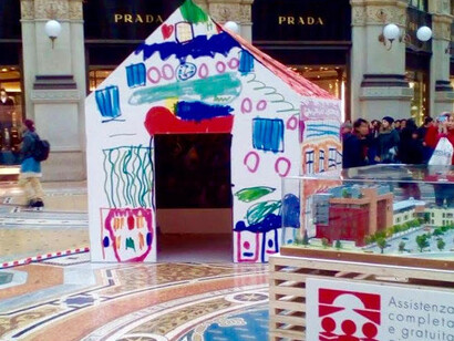 Installazione a favore della 'Casa sollievo bimbi' di VIDAS