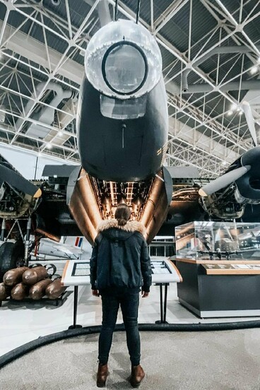 The Second World War, exhibition view. Courtesy of Ingenium. The Canada Aviation and Space Museum