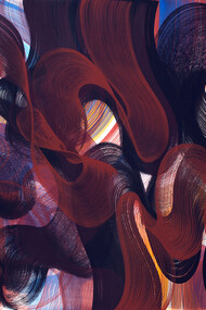 Sans titre, pigment et medium acrylique sur toile, 89 x 147 cm, 2019
