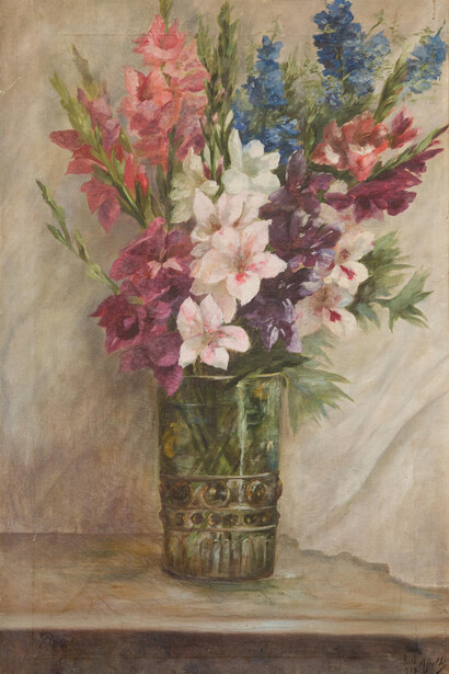 Bice Airoldi, Vaso di gladioli, 1914. Per gentile concessione di Palazzo d’Accursio