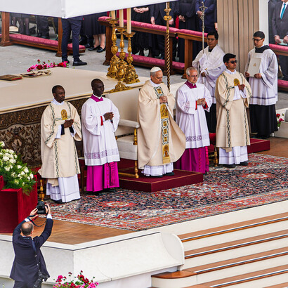 Messa di insediamento papale a Città del Vaticano, Santa Sede, 18 maggio 2025