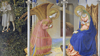 Beato Angelico, Annunciazione, particolare