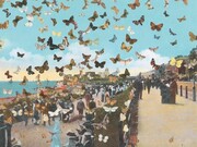 Peter Blake, The Butterfly Man in Eastbourne – Homage to Damien Hirst, 2011, Silkscreen print, Edition of 100