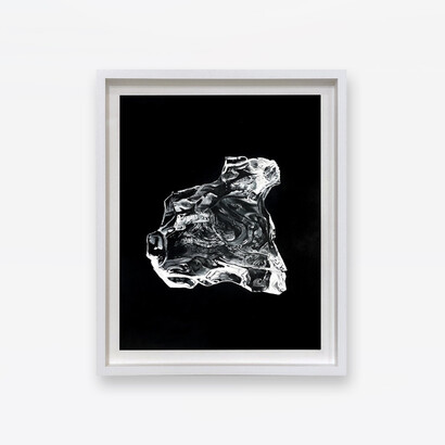 Zaria Forman, Fellsfjara, Iceland, No. 9, April 23, 2022, 2023, Soft pastel on paper, 14 x 11 inches, 16½ x 13½ x 1½ inches (framed). Courtesy of the artist and Winston Wächter Fine Art