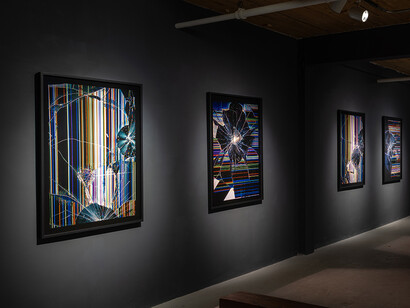 Oli Sorenson, Video pistoletto, exhibition view. Courtesy of Art Mûr